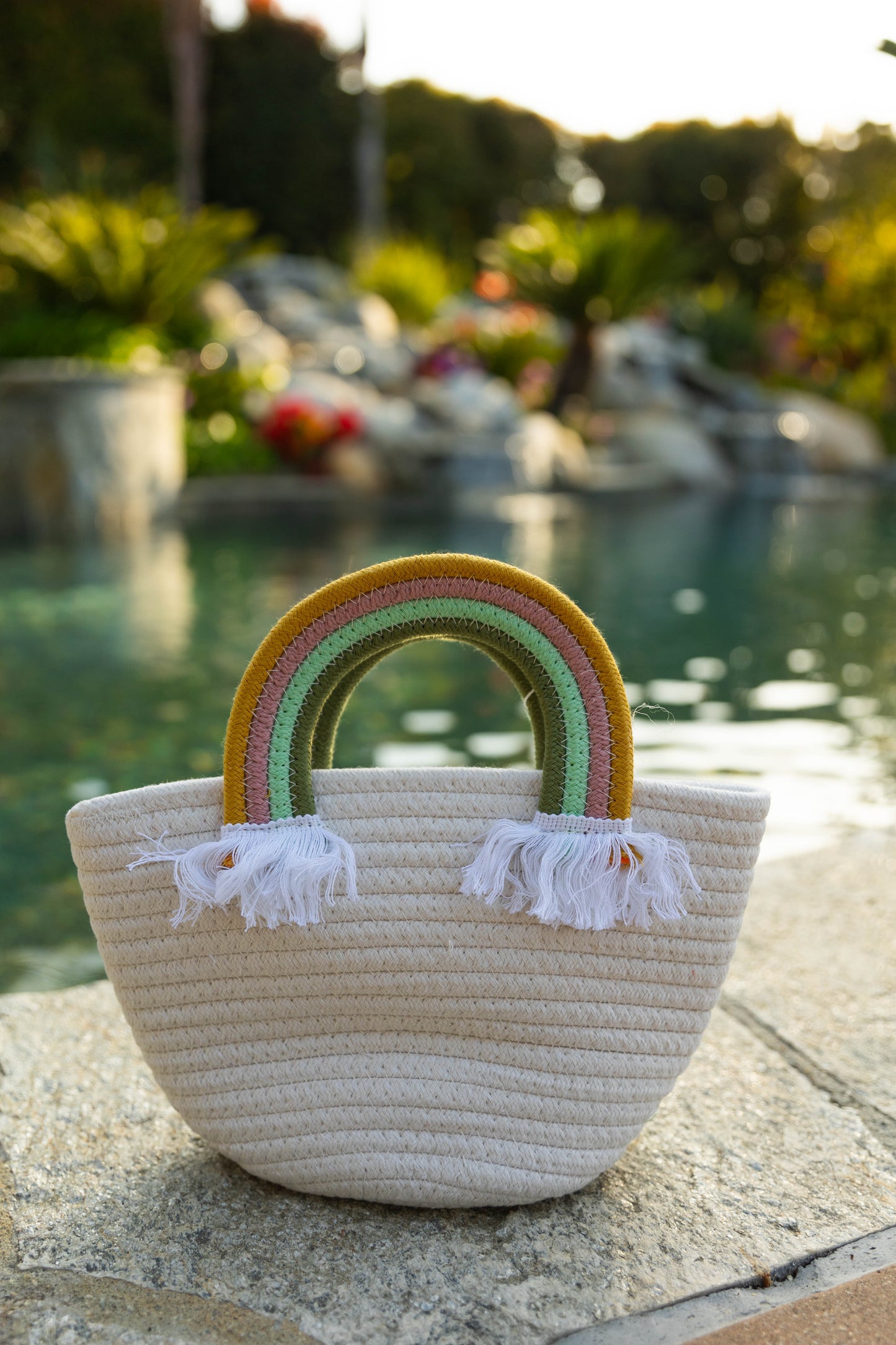 Somewhere over the rainbow basket