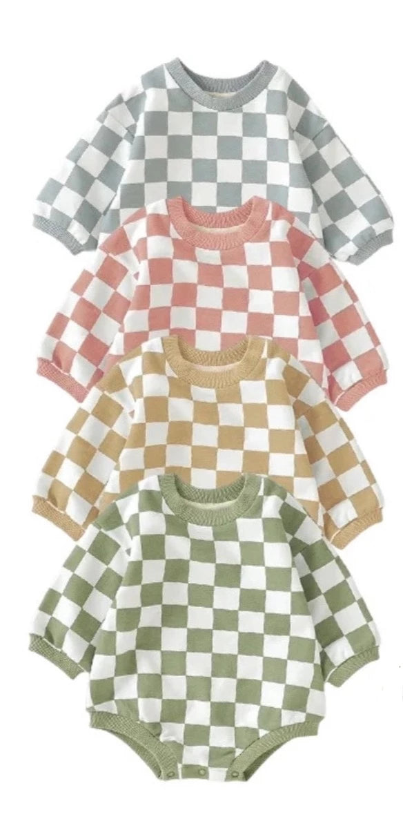 Arlo Checkered Romper