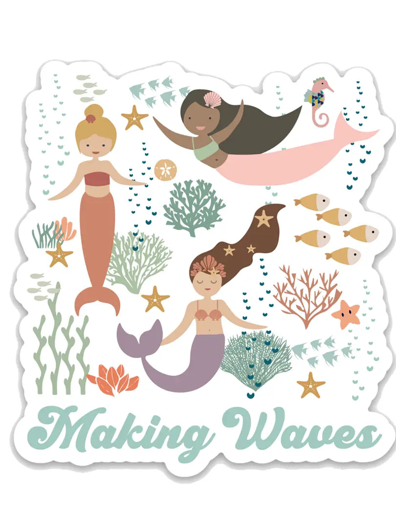 Making Waves Mermaid Sticker