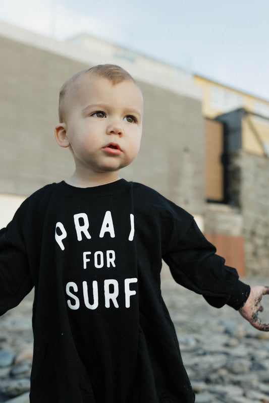 Pray For Surf Oversized Sweatshirt Romper